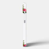 ピンクの花デザインとイニシャルケースメイトiPhone C Case-Mate iPhoneケース (裏面 / 左)