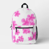 ピンクの花トレンディー花柄for girls 10代の & プリントバックパック (正面)
