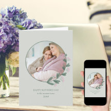 ピンクの花フォトフレーム母の日ハッピー