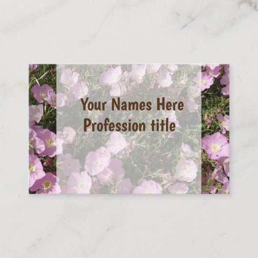 ピンクの花フォトプロフェッショナル名刺 名刺 (正面)