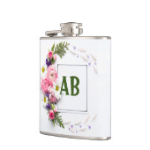 ピンクの花フラスコ フラスク (左)