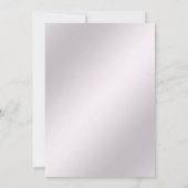 ピンクの花フレームの結婚式招待状 招待状 (裏面)