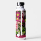 ピンクの花フローラ会社独自のロゴビジネスギフト ウォーターボトル (右面)