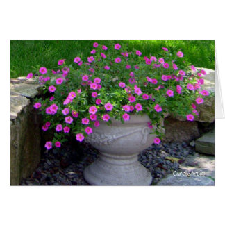 ピンクの花プランターノート