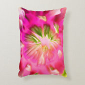 ピンクの花プリントアクセント枕 アクセントクッション (正面(垂直))