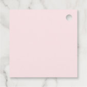 ピンクの花ベビーシャワーありがとう フェイバータグ (裏面)