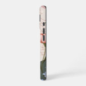 ピンクの花ボホ模様 iPhone 16ケース (左側面)