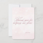 ピンクの花ママの日 カード (裏面)