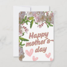 ピンクの花ママの日