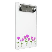 ピンクの花ミニクリップボード ミニクリップボード (アングル)
