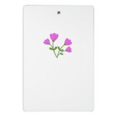 ピンクの花ミニクリップボード ミニクリップボード (裏面)