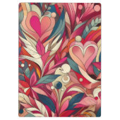 ピンクの花モリスアート クリップボード (裏面)