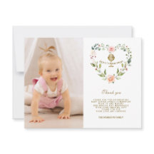 ピンクの花リースフォトガールホーリー聖餐式