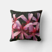 ピンクの花写真投げクッション クッション (裏面)