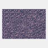 ピンクの花包み紙 ラッピングペーパーシート (正面)