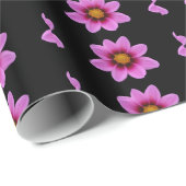 ピンクの花包み紙 ラッピングペーパー (ロールコーナー)