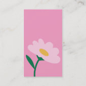 ピンクの花及び2蜂v2のテレホンカード コーリングカード (裏面)