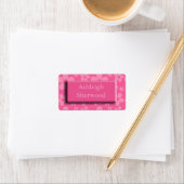 ピンクの花名ラベル ラベル (インサイチュ)