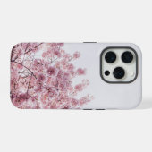 ピンクの花咲くフラワー iPhoneケース (裏面横)