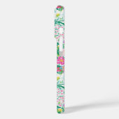 ピンクの花園モノグラム入り Case-Mate iPhoneケース (裏面 / 左)