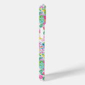 ピンクの花園モノグラム入り Case-Mate iPhoneケース (裏面 / 右)