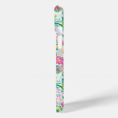 ピンクの花園モノグラム入り Case-Mate iPhoneケース (裏面 / 左)