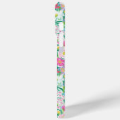 ピンクの花園モノグラム Case-Mate iPhoneケース (裏面 / 左)