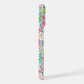 ピンクの花園モノグラム iPhoneケース (右側面)