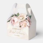 ピンクの花園 ブライダルシャワーのお土産箱 フェイバーボックス (裏面サイド)