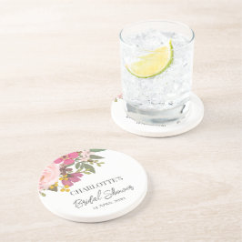 ピンクの花園 春のウェディングシャワー コースター