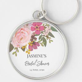 ピンクの花園 春のブライダルシャワー キーホルダー