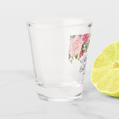 ピンクの花園 春のブライダルシャワー ショットグラス (左)