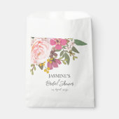ピンクの花園 春のブライダルシャワー フェイバーバッグ (正面)