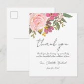 ピンクの花園 春の結婚前お披露目パーティー ポストカード (正面/裏面)