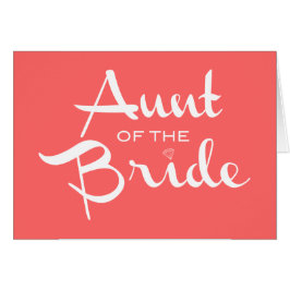 ピンクの花嫁の叔母さん