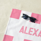 ピンクの花嫁の最後の独身パーティー用のタオル ビーチタオル (インサイチュ)