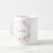 ピンクの花嫁の洗礼 コーヒーマグカップ (正面左)