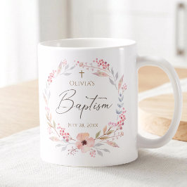 ピンクの花嫁の洗礼 コーヒーマグカップ