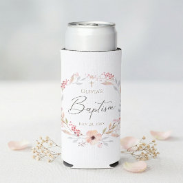 ピンクの花嫁の洗礼 スリム缶クーラー