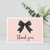 ピンクの花嫁の結婚前パーティー サンキューカード (スタンド正面)