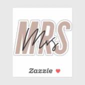 ピンクの花嫁はミセス・ビニールのカットアウトドリンクボトル シール (シート)