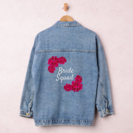 ピンクの花嫁チーム デニムジャケット