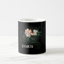 ピンクの花嫁パーソナライズされたメイドの贈り物 コーヒーマグカップ