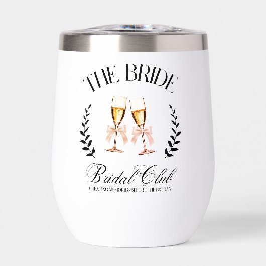 ピンクの花嫁　ウェディング　水ボトル (正面)