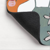 ピンクの花嫁 – オレンジ マウスパッド (コーナー)