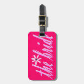 ピンクの花嫁 ラゲッジタグ (正面縦)