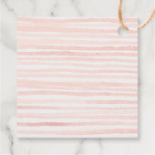 ピンクの花市場新鮮なフローラ赤ちゃんシャワー フェイバータグ (裏面)