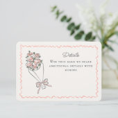 ピンクの花市場 フレッシュな花のディテールが織りなす優雅なデザイン エンクロージャーカード (スタンド正面)