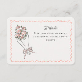 ピンクの花市場 フレッシュな花のディテールが織りなす優雅なデザイン エンクロージャーカード