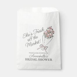 ピンクの花市場 フレッシュ フローラル ブライダル シャワー フェイバーバッグ